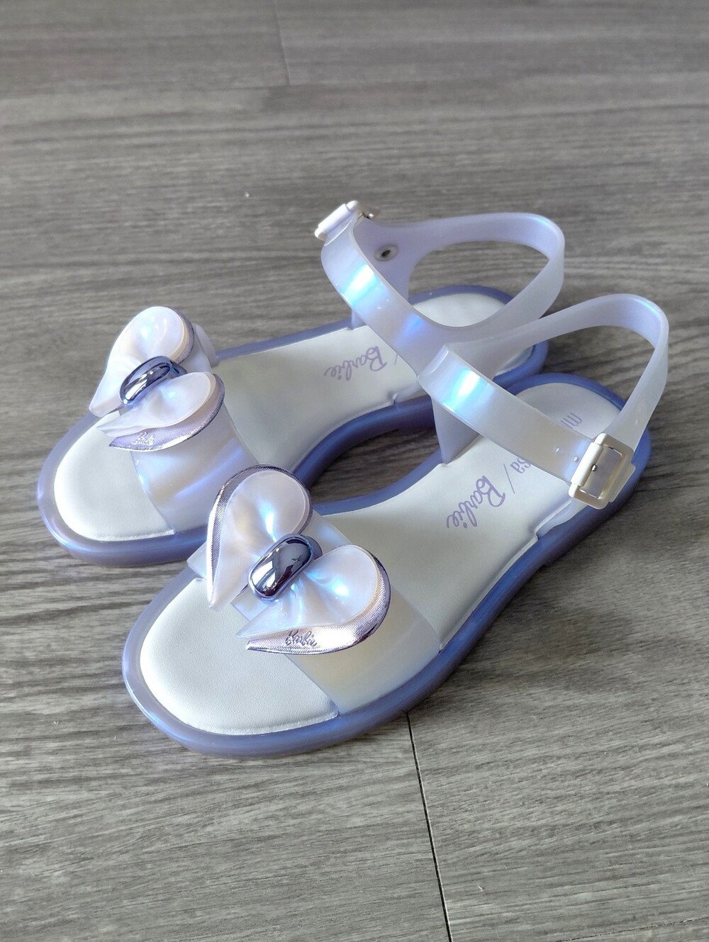 Mini Melissa X Barbie Jelly Sandals